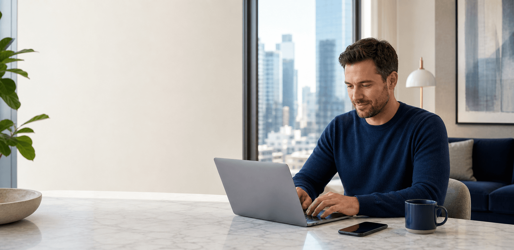Oakfield Bank member using digital banking